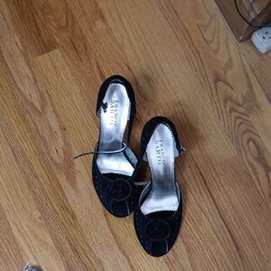 Franco Sarto Black Suede Shoes